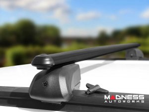 Alfa Romeo Stelvio Roof Rack Cross Bars - for models w/ factory roof rails - Black